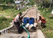 Samapta Polres Sumbawa Berikan Bantuan Air Bersih Untuk Pembangunan Fasilitas Umum di Pemakaman Katolik