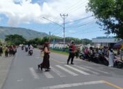 Ciptakan Rasa Aman, Polsek Seteluk Gelar Patroli Rawan Siang di Depan SMPN 1 Seteluk