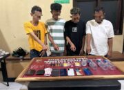 Berangus Narkoba, Sat Resnarkoba Polres Bima Ringkus Empat Pria Jaringan Narkoba di Desa Samili BB (bruto) 4,26 Gram Ikut di Sita, Pemasok Narkoba di Buru