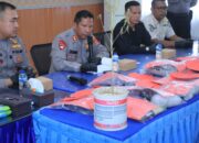 Kapolres Sumbawa Barat Pimpin Konferensi Pers Ungkap Kasus Narkoba