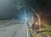 Tingkatkan Keamanan, Polsek Kediri Patroli Bypass BIL Antisipasi Kejahatan