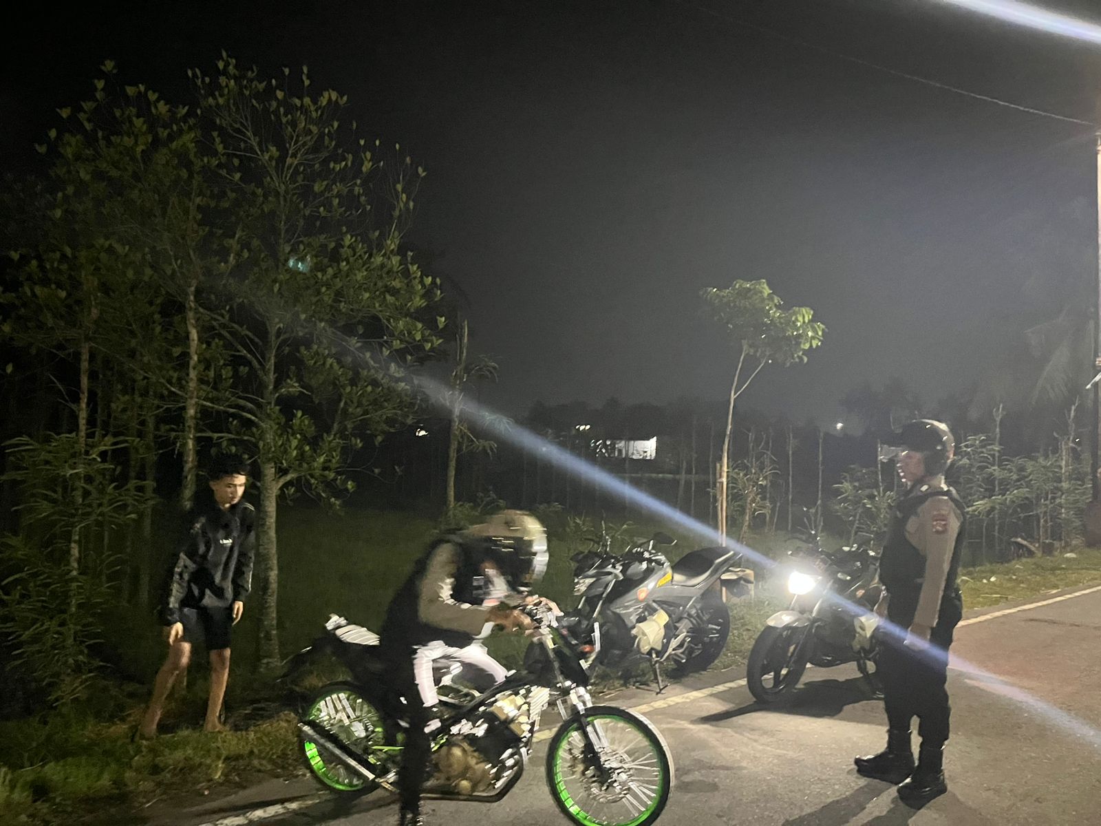 Aksi Balap Liar Diantisipasi Polres Lombok Barat, Satu Motor Diamankan