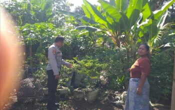 Bhabinkamtibmas Desa Jagaraga Sosialisasikan Program Ketahanan Pangan