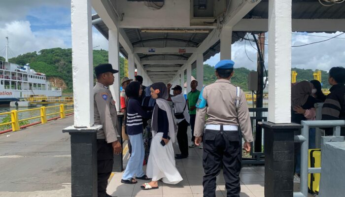 Polsek Kawasan Pelabuhan Lembar Tingkatkan Pengamanan Jasa Penyeberangan, Cegah Premanisme