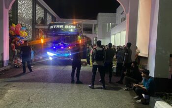Unit Turjawali Sat Samapta Polres Bima Kota Laksanakan Pengamanan Keberangkatan Jamaah Haji