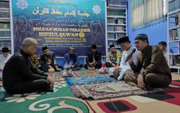 Bhabinkamtibmas Sumbawa Hadiri Sima’an Khatamul Qur’an di Ponpes Abdullah Wa Salma