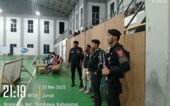 Polres Sumbawa Pastikan Event Perbasi Championship Sumbawa 2025 Berjalan Aman dan Lancar