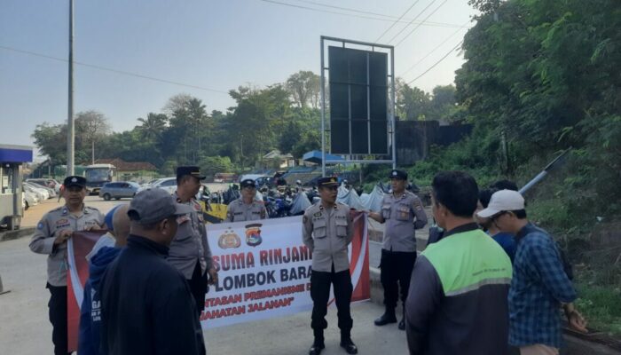 Polres Lobar Bina Komunitas Ojek di Pelabuhan Lembar