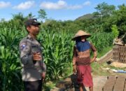 Bhabinkamtibmas Gerung Dukung Ketahanan Pangan di Aik Ampat