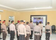Polres Sumbawa Barat Ikuti Upacara Virtual Pemuliaan Nilai-Nilai Luhur Tribrata