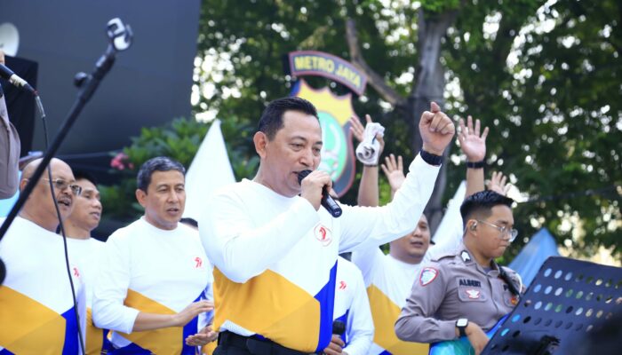 Bhayangkara Sport Day: Kapolri Bawakan Lagu God bless dan Bon Jovi di Bundaran HI