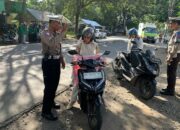 Operasi Patuh Rinjani 2025 Polres Lombok Barat Tindak Puluhan Pelanggar di Kediri