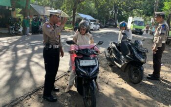 Operasi Patuh Rinjani 2025 Polres Lombok Barat Tindak Puluhan Pelanggar di Kediri