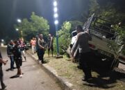 Respon Cepat Laporan Masyarakat, Piket Fungsi Polsek Rasanae Barat Evakuasi Laka Lantas Tunggal di Jalan Lintas Bima-Sumbawa