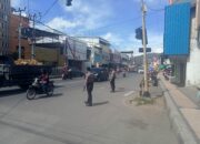 Sat Samapta Polres Bima Kota Laksanakan Rawan Pagi di Titik Rawan Macet, Pastikan Kelancaran Lalu Lintas