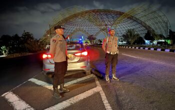 Patroli Blue Light Polsek Kediri Cegah Kejahatan Jalanan di Jalur Rawan BIL Lombok Barat