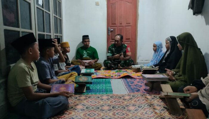 Satgas TMMD ke-126 Kodim 1606 Mataram Tanamkan Semangat Kebangsaan pada Anak Desa