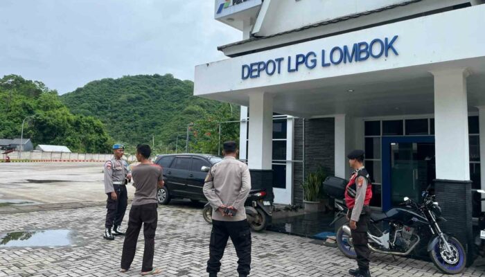 Polsek Sekotong Jamin Keamanan Vital Depot LPG Lombok