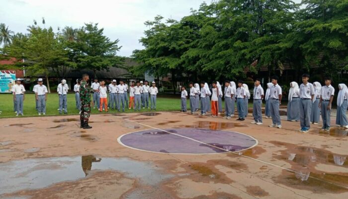 Pembinaan Disiplin, Babinsa Bentuk Karakter Pelajar Gunungsari