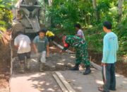 Sinergi TNI dan Warga Perkuat Akses Jalan Dusun