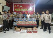 Polsek Rasanae Barat Intensifkan Patroli KRYD, Ratusan Botol Miras Diamankan