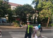 Sat Lantas Polres Bima Kota Laksanakan Rawan Pagi/Strong Point, Wujudkan Kamseltibcarlantas