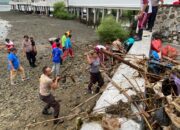 Polres Bima Kota Pimpin Kerja Bakti Dukung Program ASRI Polda NTB di Pantai Amahami