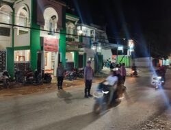 Malam Pertama Tarawih, Polsek Woha Menggelar Patroli Pengamanan Secara Mobile di Wilayah Hukumnya