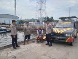 Polsek Kawasan Pelabuhan Laut Bima Laksanakan Patroli Rutin di Area Dermaga