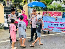 Polri Untuk Masyarakat, Ramadhan Penuh Berkah Polsek Wawo Berbagi Takjil kepada Warga dan Pengendara