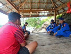 Sat Polairud Polres Bima Berikan Himbauan Keselamatan Pelayaran di Dermaga Lia