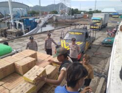 Polsek Kawasan Pelabuhan Laut Bima Laksanakan Patroli Rutin di Dermaga Terminal 1 dan 2