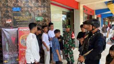 Sinergi TNI Polri Jaga Cakranegara Tetap Aman Kondusif