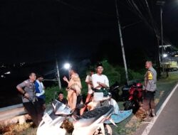 Mantapkan Harkamtibmas, Polsek Sumbawa Intensifkan Patroli Blue Light dan KRYD di Titik Rawan