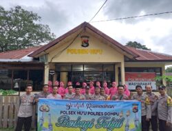 Polsek Hu’u dan Bhayangkari Bagikan 300 Takjil, Pererat Kebersamaan di Bulan Suci Ramadhan