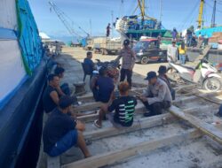 Polsek Kawasan Pelabuhan Laut Bima Patroli Rutin, Himbau Pekerja Pelabuhan Jaga Kamtibmas