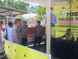 **Kapolres Sumbawa Barat Tinjau Pos Terpadu Pelabuhan Poto Tano, Pastikan Pelayanan Mudik Maksimal**