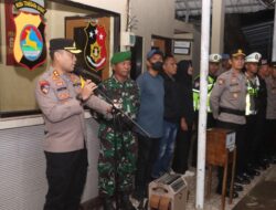 Kapolres Bima Kabupaten, Pimpin Apel Gelar Pasukan Patroli Skala Besar Gabungan Pengamanan Malam Takbiran