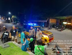 Blue Light Patrol Polsek Rasbar Intensifkan Pengamanan, Cegah Gangguan Kamtibmas
