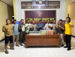 Jelang WM Soundwave Festival 2026, Polsek Pekat Gelar Operasi Cipta Kondisi, Amankan Puluhan Botol Miras