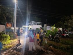 Polsek Sukamulia Laksanakan Patroli Dan Pengamanan Hiburan Rakyat “Rona-Rona” Di Desa Sukamulia Timur