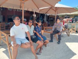 Polsek Praya Barat Intensifkan Patroli Siang di Pantai Selong Belanak, Jamin Keamanan Wisatawan