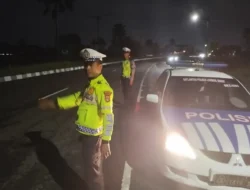 Jaga Keamanan Jalur Strategis, Satlantas Polres Lombok Barat Intensifkan Patroli Malam di Bypass BIL