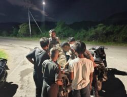 Tekan Kriminalitas Polsek Alas Intensifkan Patroli Blue Light Di Titik Rawan