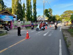 Polsek Maluk Gelar Rawan Pagi di SMPN 1 Maluk, Jaga Kamtibmas dan Kelancaran Lalu Lintas