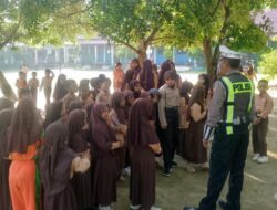 Sosialisasi Keselamatan Berkendara Sejak Usia Dini, Satlantas Polres Bima Kabupaten Sambangi SDN 01 Panda