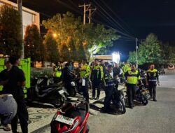 Satlantas Polres Sumbawa Amankan 52 Kendaraan Berknalpot Racing dalam Operasi Malam