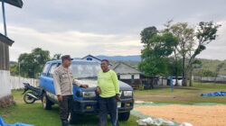 Polri Hadir di Tengah Petani, BKTM Desa Kwangko Monitoring Lahan Jagung Warga