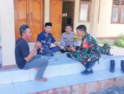Bhabinkamtibmas Desa Tembeng Putik Jalin Silaturahmi dan Koordinasi Kamtibmas dengan Pemdes