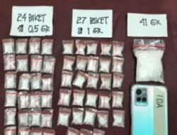 Polsek Tambora Meringkus Tiga Tersangka Narkoba di Tambora, Amankan 139,54 Gram Sabu